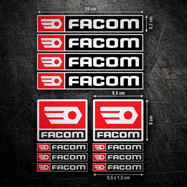 FACOM Aufkleber-Set 1/2