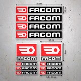 Aufkleber: Set 12X Facom 3
