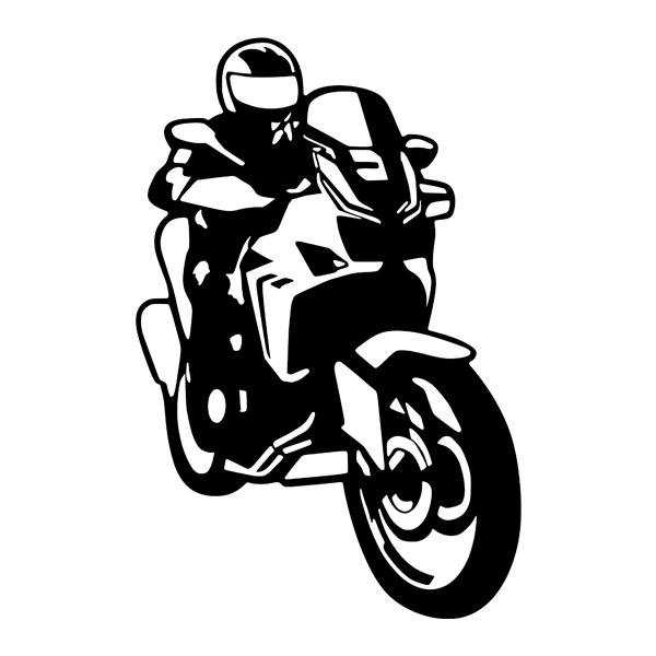 Aufkleber: Abenteuer-Motorrad