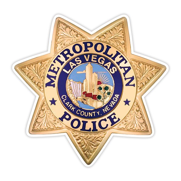 Aufkleber: Polizei Las Vegas