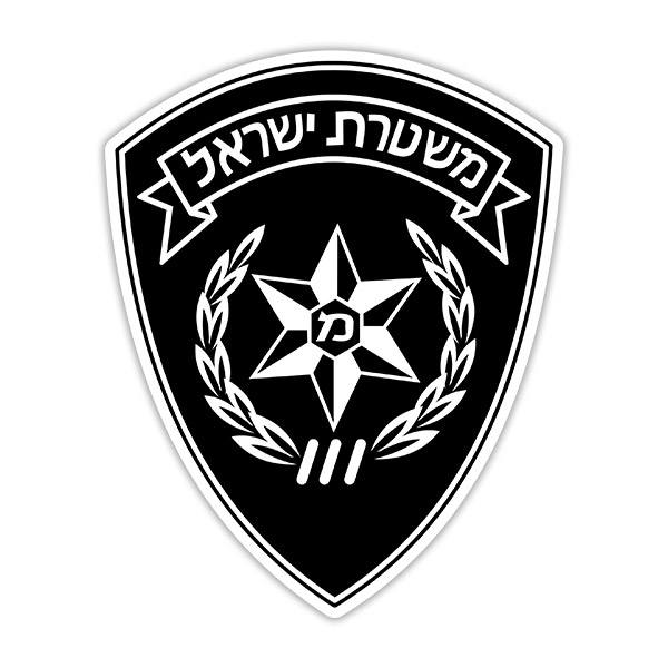 Aufkleber: Israelische Polizei