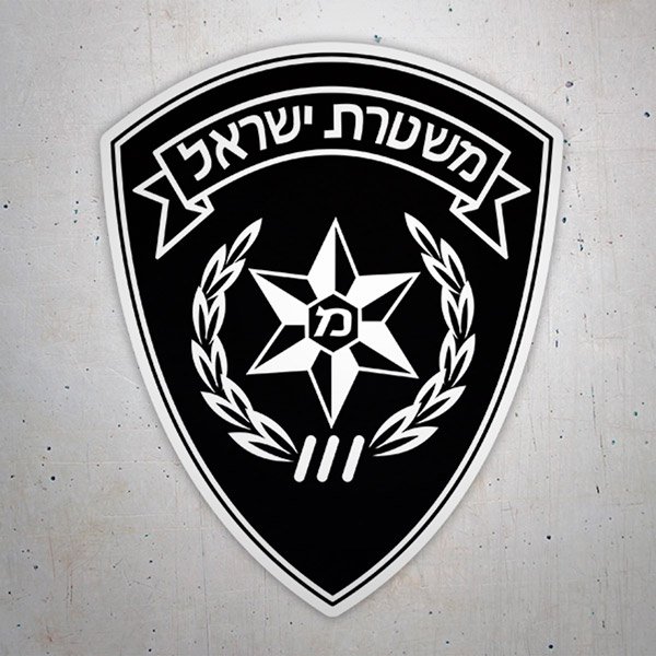 Aufkleber: Israelische Polizei