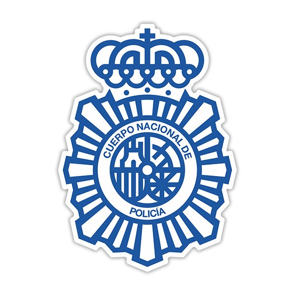 Aufkleber: Nationale Polizeikräfte