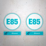 Wohnmobil aufkleber: Set 2X E85 Ethanol 3