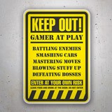 Aufkleber: Keep Out! Gamer at Play II 3