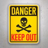Aufkleber: Danger Keep Out II 3