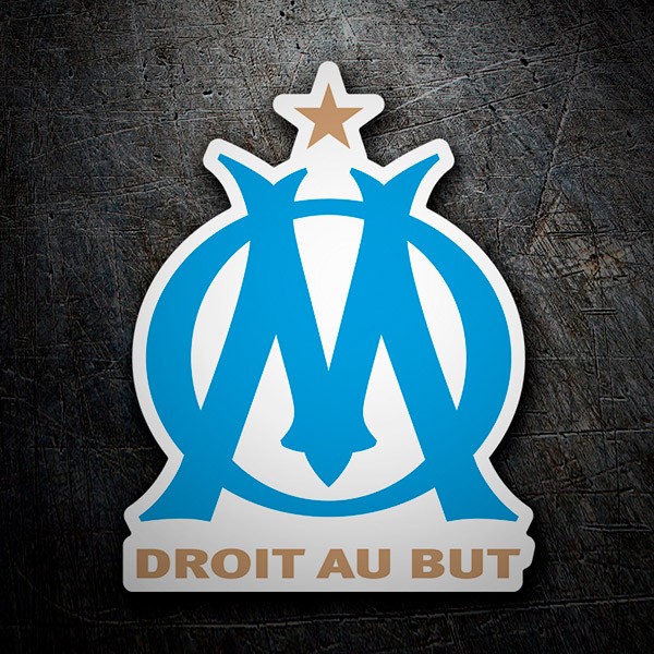 Aufkleber: Olympique de Marsella Droit au But