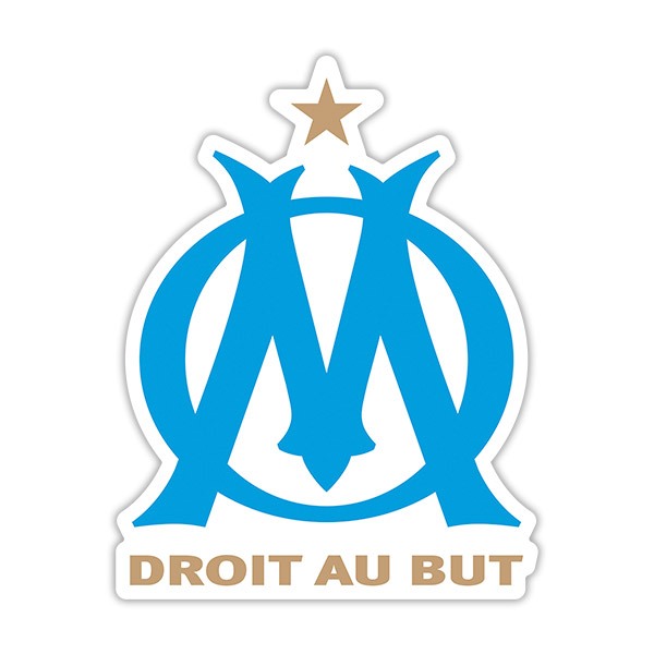 Aufkleber: Olympique de Marsella Droit au But