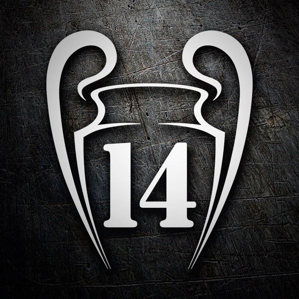 Aufkleber: Real Madrid 14 Champions League