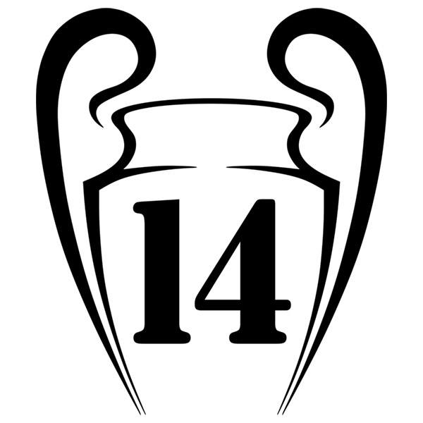 Aufkleber: Real Madrid 14 Champions League