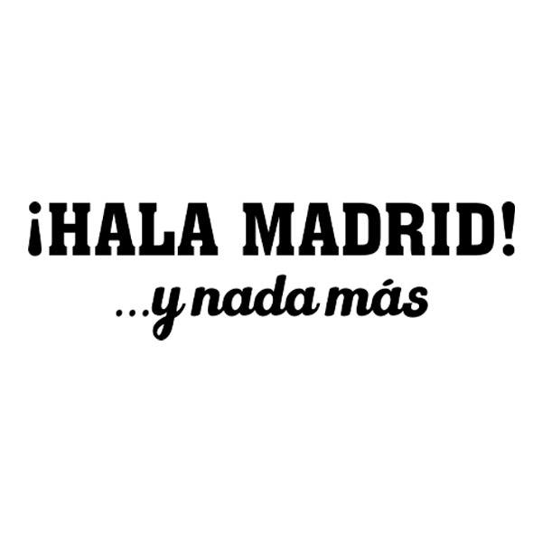Aufkleber: Hala Madrid, Hymne
