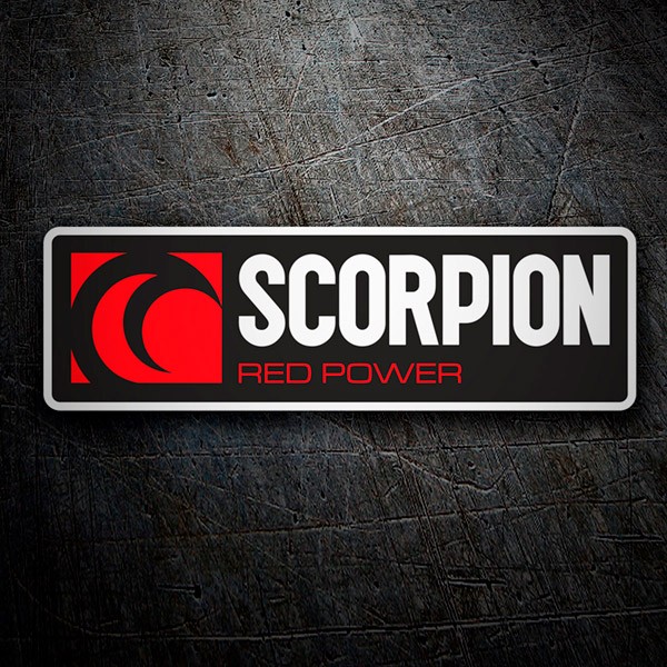 Aufkleber: Scorpion red power
