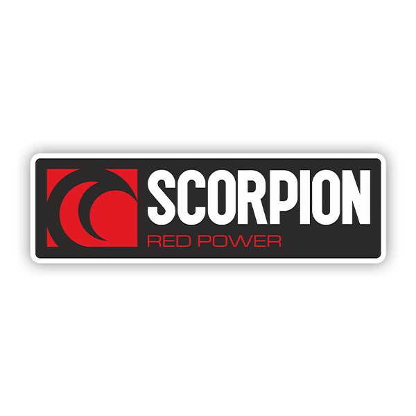 Aufkleber: Scorpion red power