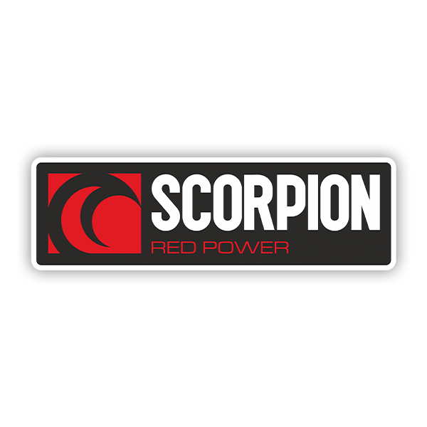 Aufkleber: Scorpion red power