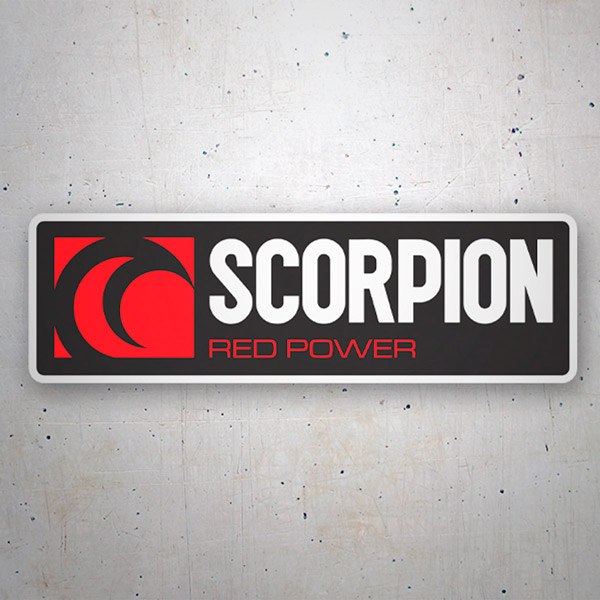 Aufkleber: Scorpion red power