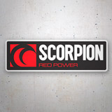 Aufkleber: Scorpion red power 3