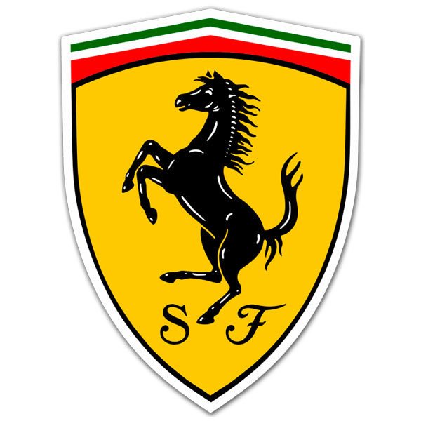 Aufkleber: Ferrari-Logo