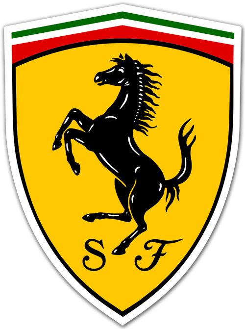 Aufkleber: Ferrari-Logo 0