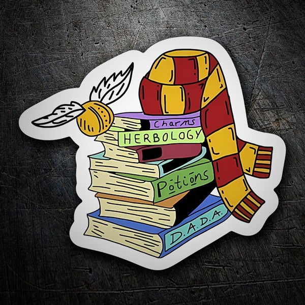 Aufkleber: Hogwarts-Bücher