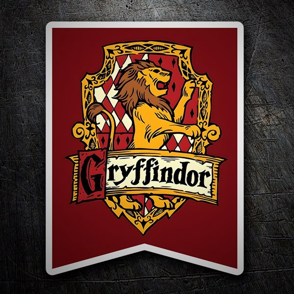 Aufkleber: Gryffindor Emblem mit L&ouml;wen