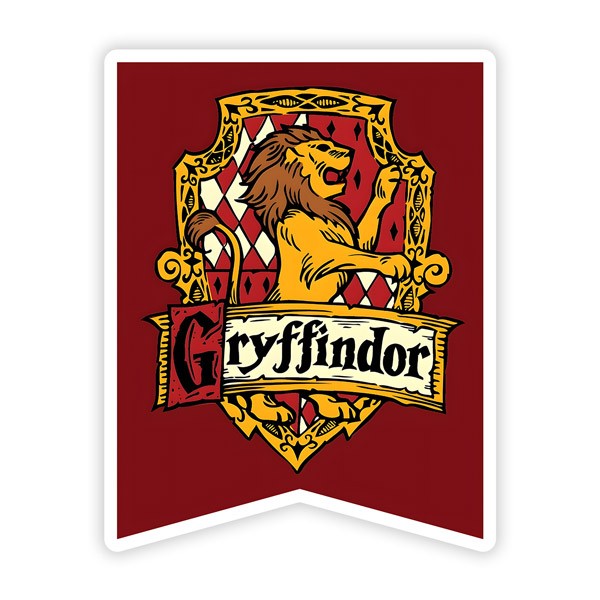 Aufkleber: Gryffindor Emblem mit L&ouml;wen