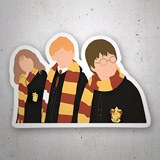 Aufkleber: Harry, Hermine und Ron in Hogwarts 3