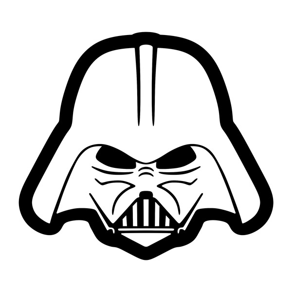 Aufkleber: Darth Vader Helm