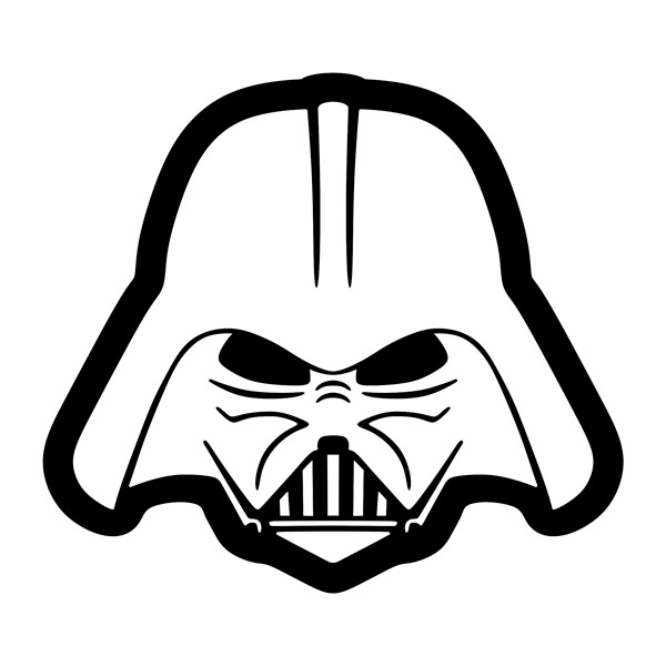 Aufkleber: Darth Vader Helm