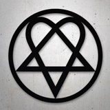 Aufkleber: Heartagram Him 2