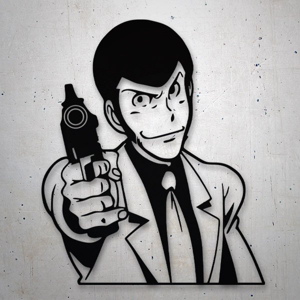 Aufkleber: Lupin III mit Pistole