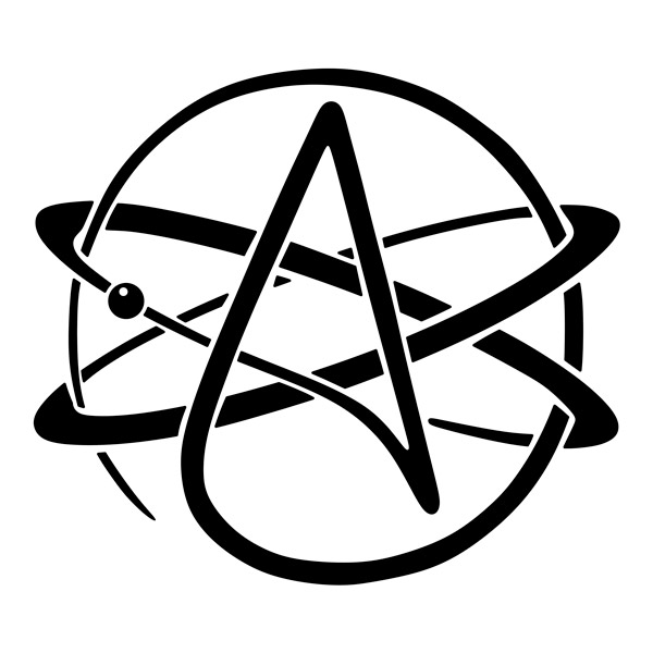 Aufkleber: Atheistisches Symbol