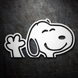 Aufkleber: Snoopy winkt 2