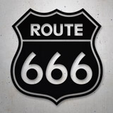 Aufkleber: Route 666 2