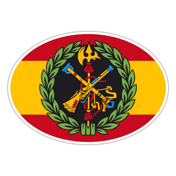 Aufkleber: Spanische Legion Oval