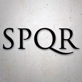 Aufkleber: SPQR Senat und Volk von Rom 2