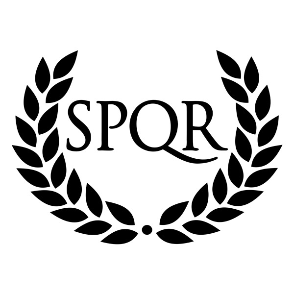 Aufkleber: SPQR Roma