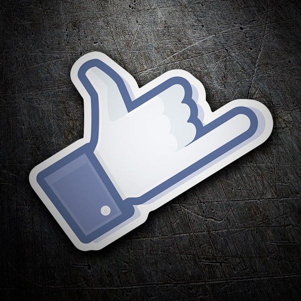 Aufkleber: Facebook Like Hand
