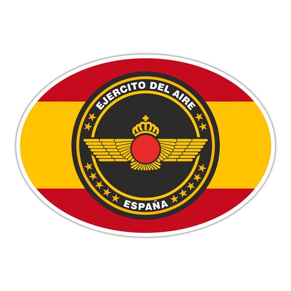 Aufkleber: Luftwaffe und spanische Flagge