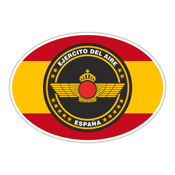 Aufkleber: Luftwaffe und spanische Flagge
