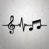 Aufkleber: Musikalische Noten Cardio 2