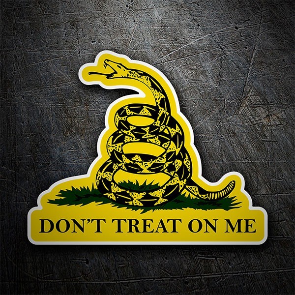 Aufkleber: Don´t treat on me