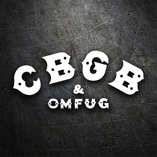 Aufkleber: CBGB & OMFUG Retro