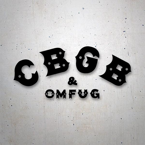 Aufkleber: CBGB & OMFUG Retro