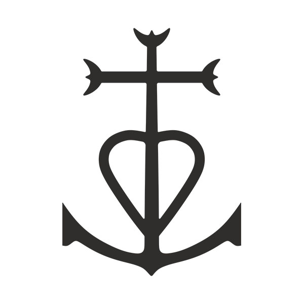 Aufkleber: Kreuz von Camargue