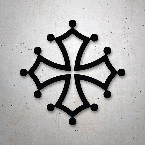 Aufkleber: Okzitanisches Kreuz