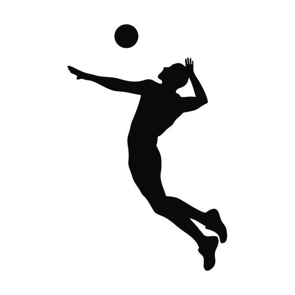 Aufkleber: Volleybal