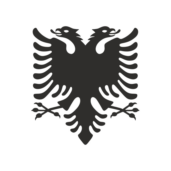 Aufkleber: Albanien Wappen
