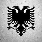 Aufkleber: Albanien Wappen 2