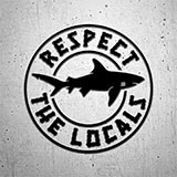 Aufkleber: Respect the locals 2