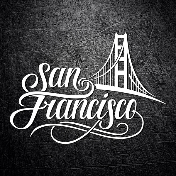 Aufkleber: San francisco Golden Gate 